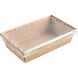 Posuda 800 ml, craft, 120*200*55mm za poklopcem, 50 kom (komplet)