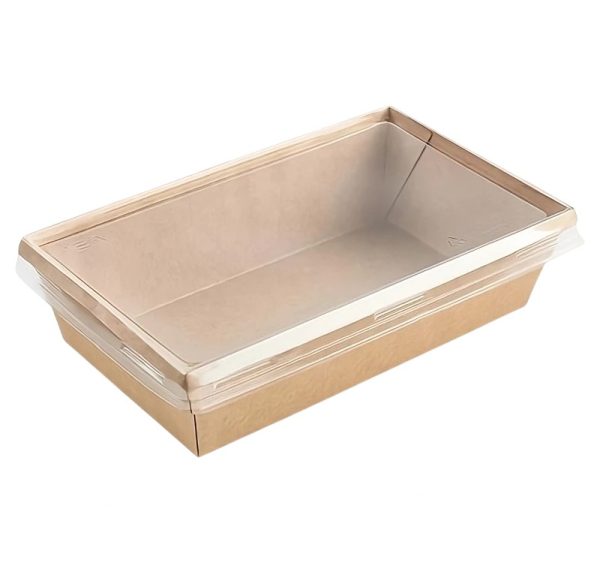 Posuda 800 ml, craft, 120*200*55mm za poklopcem, 50 kom (komplet)