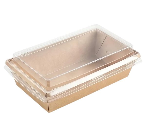 Posuda 800 ml, craft, 120x200x55mm za poklopcem, 50 kom (komplet)