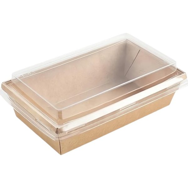 Posuda 800 ml, craft, 120x200x55mm za poklopcem, 50 kom (komplet)