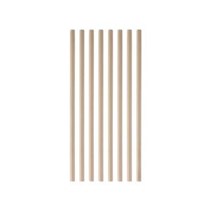 Slamke papirnate  l=197 mm d=8 mm kraft 100 kom/pak