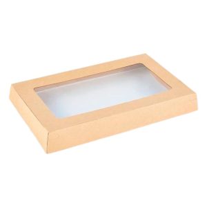 Poklopac raven za posudu OneClick 800 ml 120×200 mm [25 kom/pak]