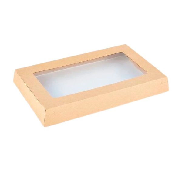 Poklopac raven za posudu OneClick 800 ml 120×200 mm [25 kom/pak]