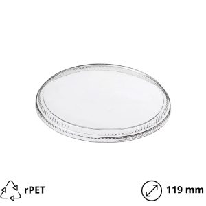 Poklopac rPET za posudico Vintage 700 ml d=119 mm h=13 mm 50 kom