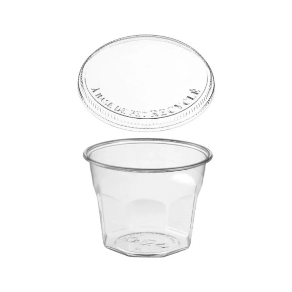 Posudica rPET Vintage 1500ml d=158mm h=120mm prozirna za deserte/voće/salatu za poklopcem (komplet)