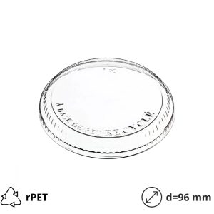 Poklopac rPET za posudico Vintage 300 ml d=96 mm h=13 mm 50 kom