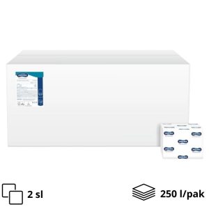 Toaletni papir 2 sl u listovima bijeli 250l/pak FP Paloma Professional list 22x11mm (5198) [30 kom/pak]