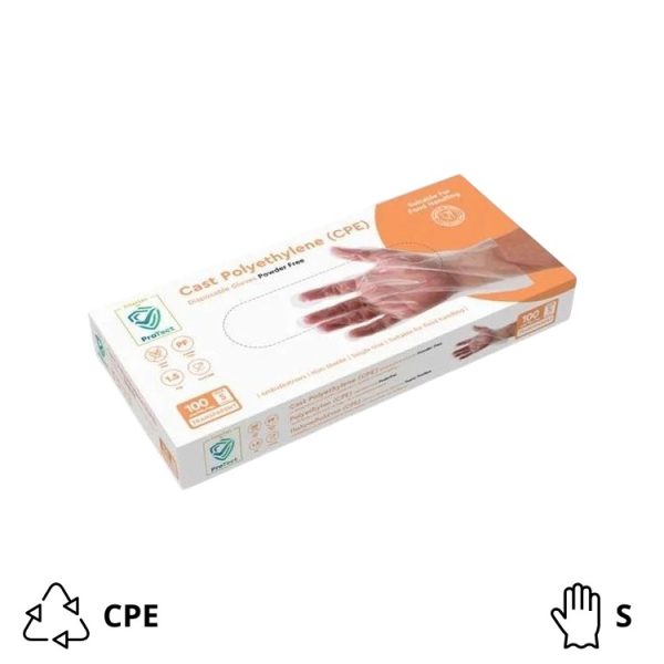 Rukavice CPE bez pudera 100 kom/pak S