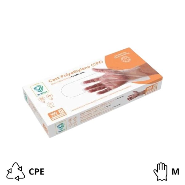 Rukavice CPE bez pudera 100 kom/pak M