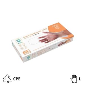 Rukavice CPE bez pudera 100 kom/pak L