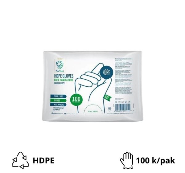 Rukavice HDPE bez pudera 100 kom