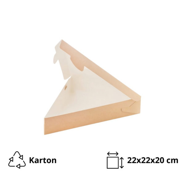 Kutija za pitu / pizza 220х220х200 mm kraft [50 kom/pak]