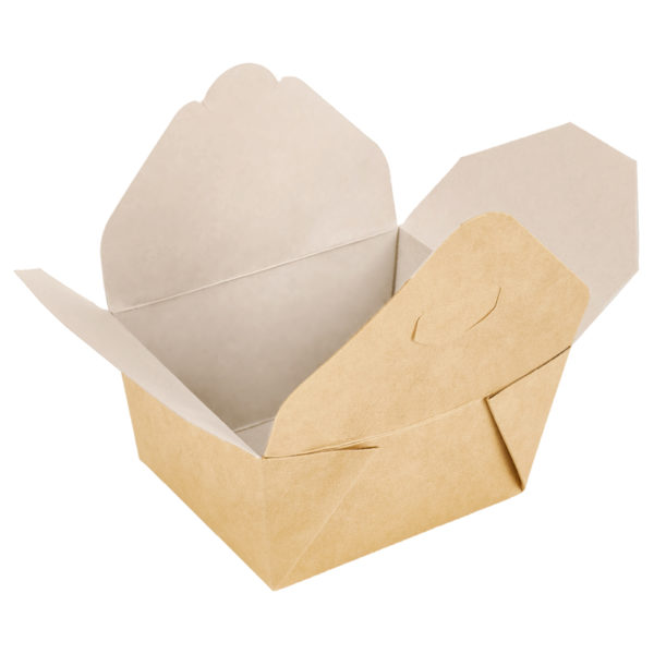 Papirnata posuda Fold Box 600 ml 110x90x65 mm kraft (25 kom/pak)