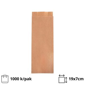 Papirnata vrećica 19х7сm kraft 1000/pak
