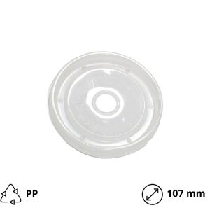 Poklopac PP za posudu papirnatu 380-520ml d=107 mm (OBlid380-520) 25 kom