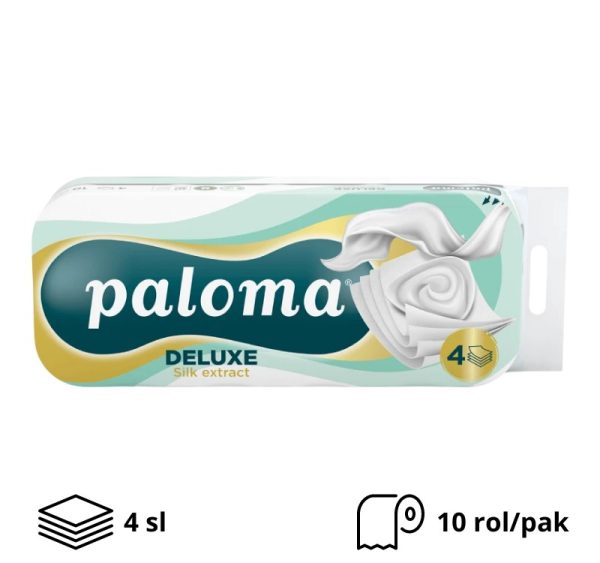 Toaletni papir Paloma Deluxe Sensitive Silk 4sl 10 rol/pak