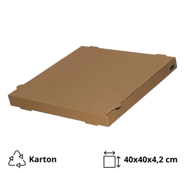 Kutija za pizzu 40х40х4,2 cm kraft [50 kom/pak]