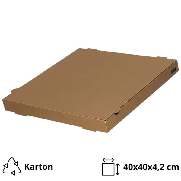 Kutija za pizzu 40х40х4,2 cm kraft [50 kom/pak]