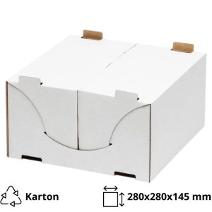 Kutija za torto 280х280х145 mm, bijela [10 kom/pak]