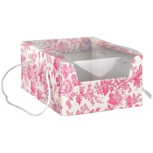 Kutija za desert s prozorom 235x335x140 mm fuksija [2 kom/pak]