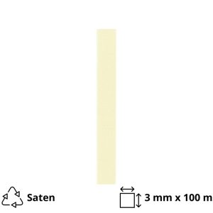 Satenska traka 3mm x 100 m bež