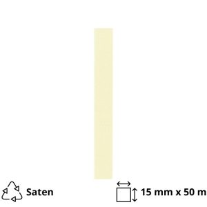Satenska traka 15 mm x 50 m bež