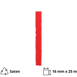 Satenska traka 16 mm x 25 m crvena