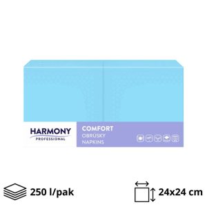 Papirnate salvete 2 sl 24×24 cm plava 250 l/pak