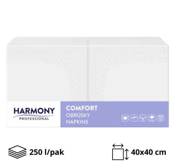 Papirnate salvete 2 sl 40×40 cm bijela 250 l/pak [8 kom/pak]