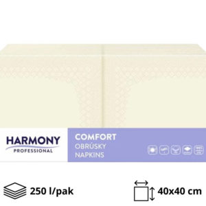 Papirnate salvete 2 sl 40×40 cm šampanj 250 l/pak [8 kom/pak]