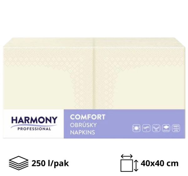 Papirnate salvete 2 sl 40×40 cm šampanj 250 l/pak [8 kom/pak]