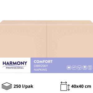 Papirnate salvete 2 sl 40×40 cm cappuccino 250 l/pak [8 kom/pak]