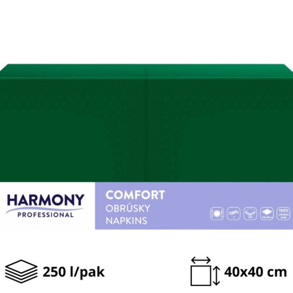 Papirnate salvete 2 sl 40×40 cm zelena 250 l/pak [8 kom/pak]