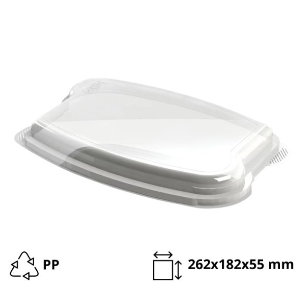 Poklopac PP 262x182x55mm prozirni CD-402 [2 kom/pak]