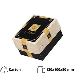 Kutija s poklopcem za desert 13x10x8 cm Sweet Street [13 kom/pak]