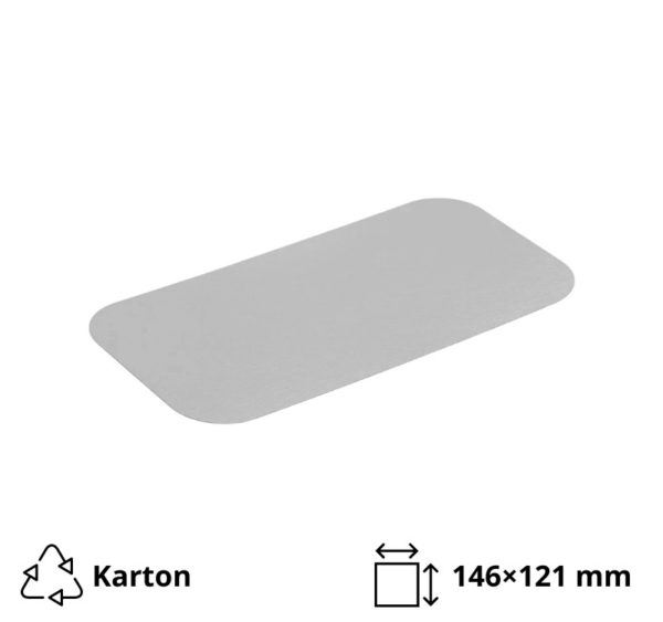 Poklopac za alu posudu 435 ml 146×121 mm 100 kom/pak
