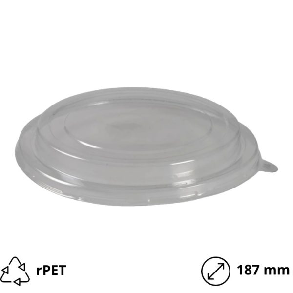 Poklopac rPET za posudu 1300 ml d=187 mm 50 kom