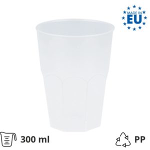 Čaša za koktel PP 300 (420) ml prozirna 20 kom/pak