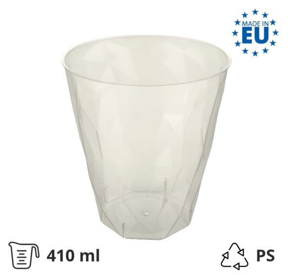 Čaša za koktel PS 410 ml prozirna 20 kom/pak