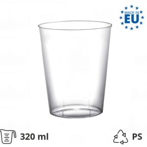 Čaša za koktel PS 320 ml prozirna 20 kom/pak