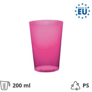 Čaša za koktel PS 200 (250) ml fuksija 25 kom/pak