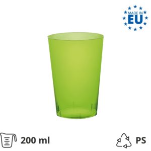 Čaša za koktel PS 200 (250) ml zelena 25 kom/pak