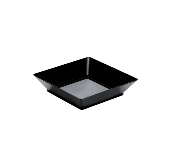 Fingerfood posudica PS 45 ml 65×65 mm Tray crna 25 kos/pak