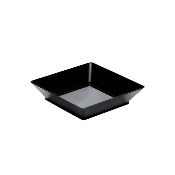Fingerfood posudica PS 45 ml 65×65 mm Tray crna 25 kos/pak