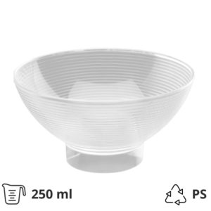 Fingerfood posudica PS 250 ml d=110 mm Zdjela prozirna 6 kom/pak