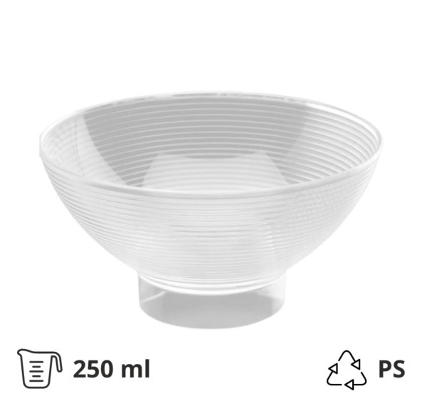 Fingerfood posudica PS 250 ml d=110 mm Zdjela prozirna 6 kom/pak