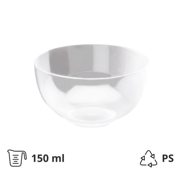 Fingerfood posudica PS 150 ml d=82 mm Zdjela prozirna 12 kom/pak