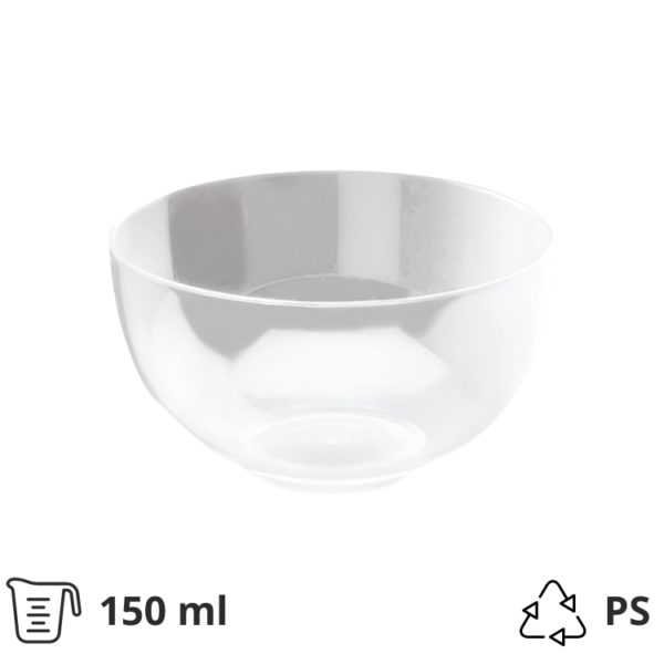 Fingerfood posudica PS 150 ml d=82 mm Zdjela prozirna 12 kom/pak