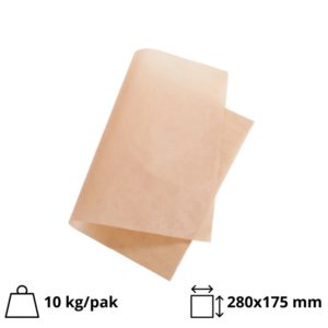 Papir za zamatanje hamburgere 280х175mm, kraft 4540 kom