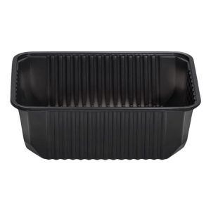 Posuda PP 1000 ml 180x130x65 mm crna, bez poklopca [50 kom/pak]